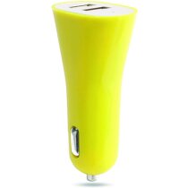 Cargador doble para móvil y tablet personalizado amarillo Cargador doble para móvil y tablet personalizado amarillo