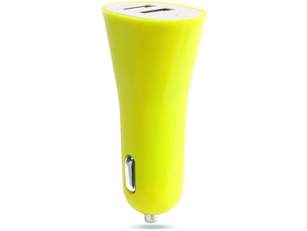 Cargador doble para móvil y tablet personalizado amarillo Cargador doble para móvil y tablet personalizado amarillo