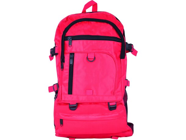 Mochila de nylon y poliéster para trekking roja Mochila de nylon y poliéster para trekking roja
