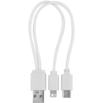 Cable Beta triple conexión MicroUSB Lightning USB-C
