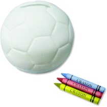 Hucha con forma de pelota para colorear personalizada Hucha con forma de pelota para colorear personalizada