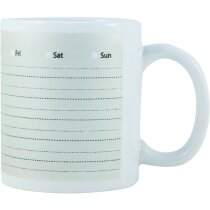 Taza decorada con planning semanal personalizada Taza decorada con planning semanal personalizada