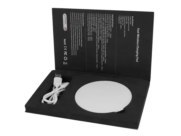 Cargador inalámbrico Goycay 10W tecnología Qi cable LED