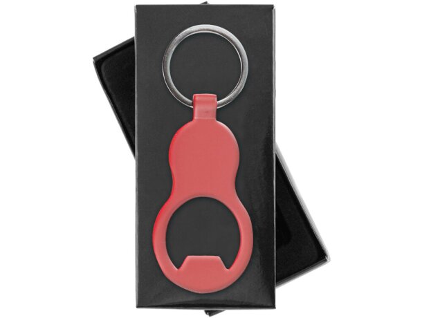 Llavero de aluminio mate con abridor personalizado