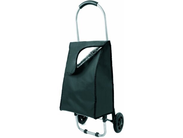 Carro de la compra fabricado en poliester personalizado negro Carro de la compra fabricado en poliester personalizado negro