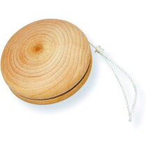 Yoyó de madera con cuerda color blanco personalizado Yoyó de madera con cuerda color blanco personalizado