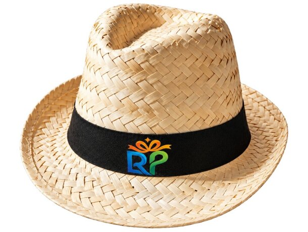 Panamá paja tejida cinta non woven colores con logo disponible detalle 1