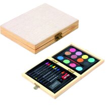 Estuche de acuarelas de madera personalizado Estuche de acuarelas de madera personalizado