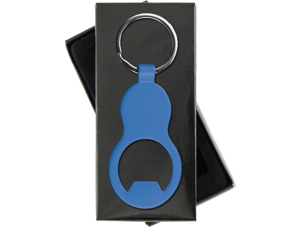 Llavero de aluminio mate con abridor barato