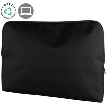 Funda acolchada RPET con cremallera y logo frontal