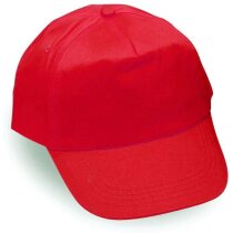 Gorra de algodón modelo básico cierre de velcro naranja Gorra de algodón modelo básico cierre de velcro naranja