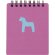 libreta infantil caballito personalizada fucsia