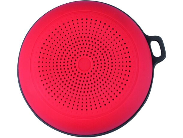 Altavoz inalámbrico de plástico con radio personalizado rojo Altavoz inalámbrico de plástico con radio personalizado rojo