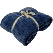 Manta Batala azul marino con acabado tipo piña