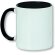 taza para sublimacion con asa de color personalizada negra
