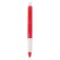 Bolígrafo ergonómico de colores con clip Rojo
