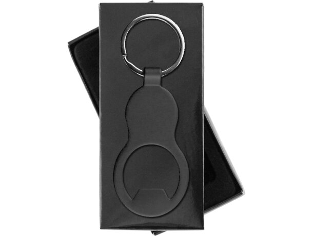 Llavero de aluminio mate con abridor personalizado