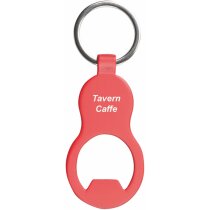 Llavero de aluminio mate con abridor personalizado