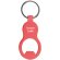 Llavero de aluminio mate con abridor Rojo