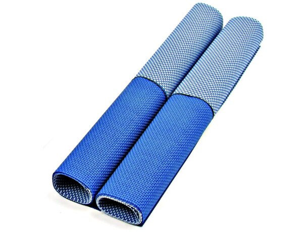 Set de manteles de PVC personalizado azul Set de manteles de PVC personalizado azul