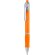 Bolígrafo traslúcido en plástico de colores naranja oscuro