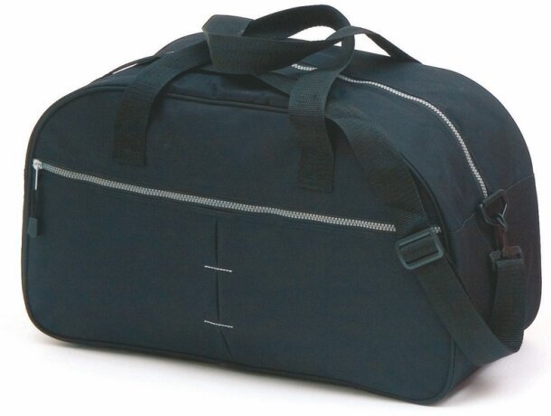 Bolsa de deporte de poliéster con cremallera gris merchandising