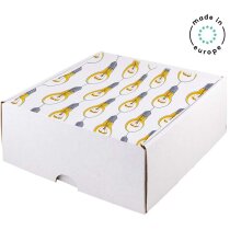 Caja automontable midi blanca personalizado