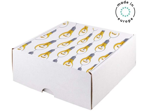 Caja automontable midi blanca personalizado