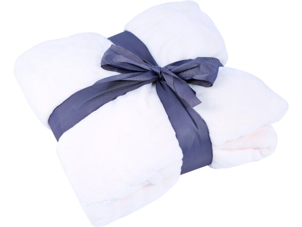 Manta polar de 240 gr 120x160 cm personalizada blanca Manta polar de 240 gr 120x160 cm personalizada blanca