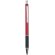 Bolígrafo de aluminio con caucho rojo/metalizado