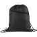 Mochila saco con cremallera frontal rPET 210D Climate Negro