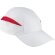 Gorra modelo técnico con detalles de color laterales Blanco/rojo