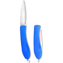 Navaja de acero con mango de color personalizada azul Navaja de acero con mango de color personalizada azul