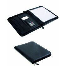 Portafolios de polipiel con cremallera personalizado Portafolios de polipiel con cremallera personalizado