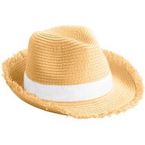 Sombrero de paja con flecos personalizado
