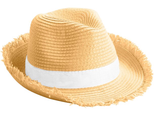 Sombrero de paja con flecos personalizado