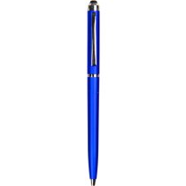 Bolígrafo puntero con acabado metalizado personalizado azul