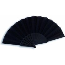 Abanico de plástico en varios colores personalizado negro Abanico de plástico en varios colores personalizado negro