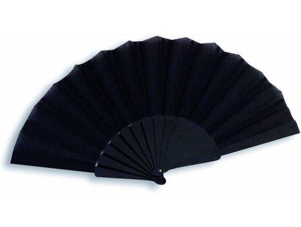 Abanico de plástico en varios colores personalizado negro Abanico de plástico en varios colores personalizado negro
