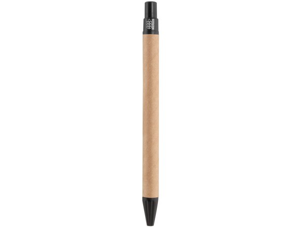 Bolígrafos ecológicos original cuerpo de cartón y fibra de trigo tinta azul Iund detalle 6