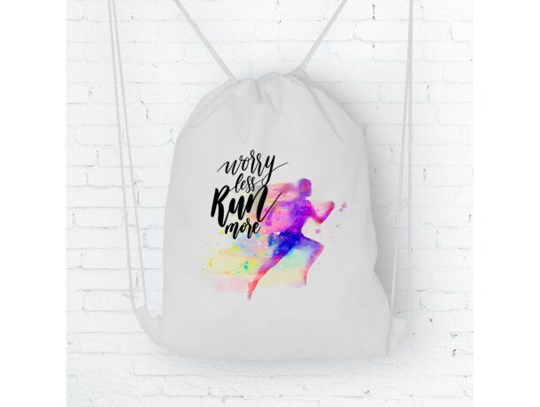 Mochila con cordones para sublimación o serigrafía personalizada