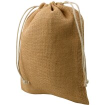 Bolsa de yute personalizada natural Gran Pacific cierre cordón
