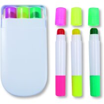 Estuche con tres ceras de colores personalizada Estuche con tres ceras de colores personalizada