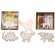 Kit para colorear promocional con figuras de madera de animales y ceras detalle 1