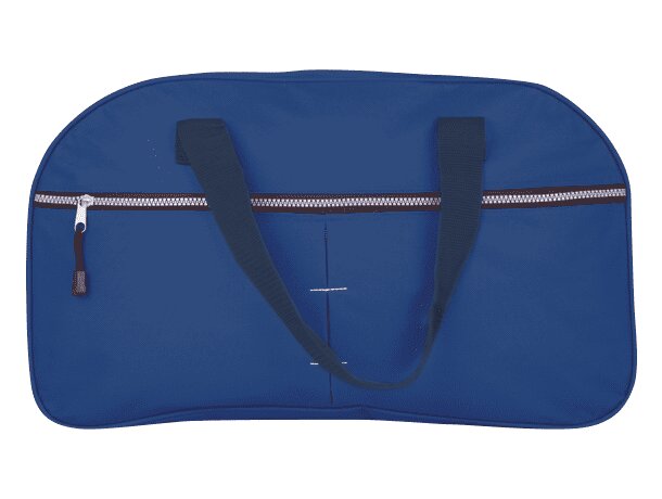 Bolsa de deporte de poliéster con cremallera gris personalizado