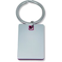 Llavero de metal con borde de color personalizado rojo Llavero de metal con borde de color personalizado rojo