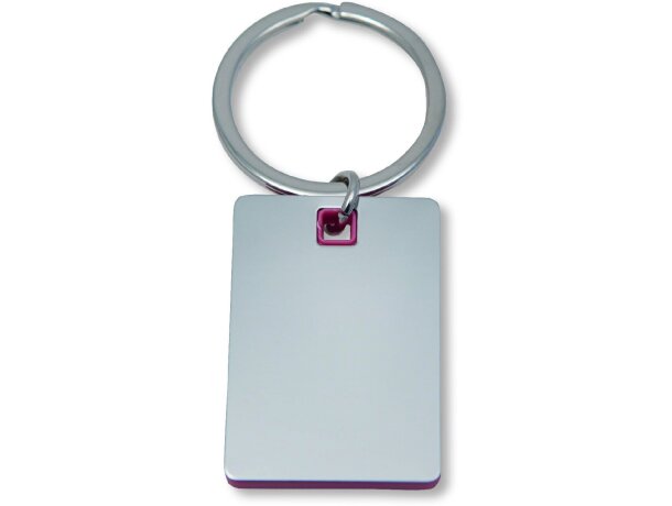 Llavero de metal con borde de color personalizado rojo Llavero de metal con borde de color personalizado rojo