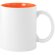 Tazas personalizadas con interior de color de cerámica Naranja
