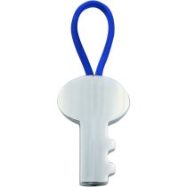 Llavero de llave con correa de goma azul Llavero de llave con correa de goma azul