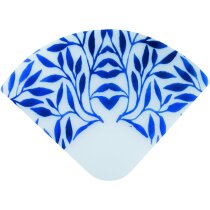 Abanico ligero de material glasspack personalizado azul Abanico ligero de material glasspack personalizado azul